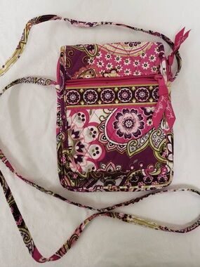 Vera Bradley Quilted Paisley Crossbody Bag - Pink